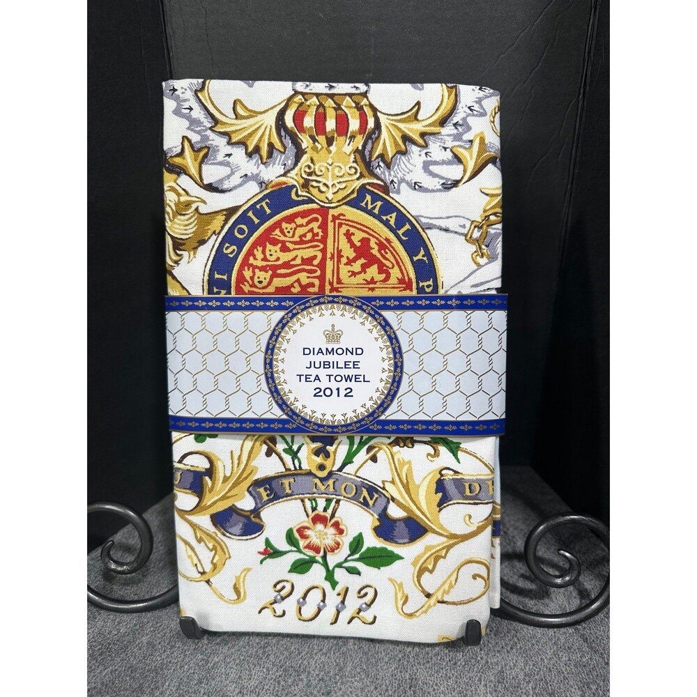 NWT Royal Collection Queen Elizabeth II 2012 Diamond Jubilee Tea Towel